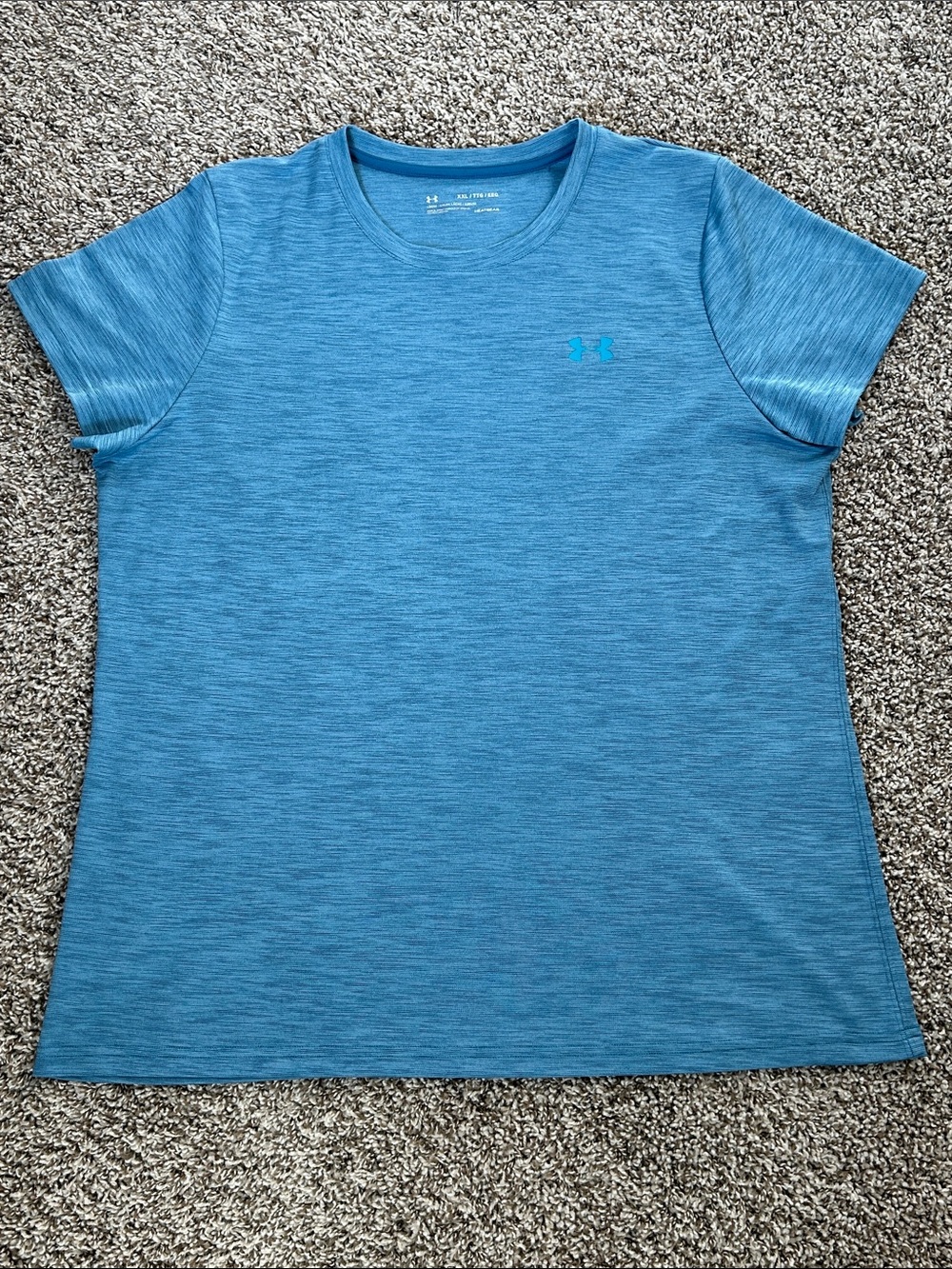 Women’s Under Armour HeatGear Loose Fit, Crew Neck, Short Sleeve Tee | Blue, XXL